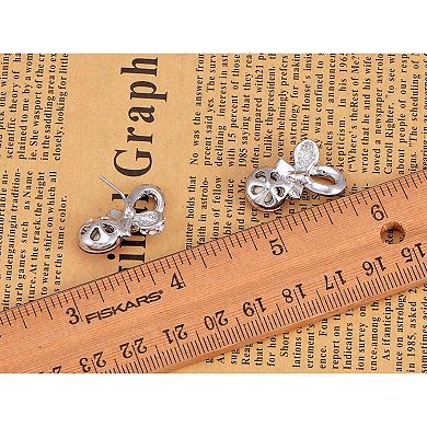 Women's Element Teardrop Abstract Infinity Symbol Sign Stud Earrings