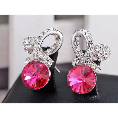 Women's Element Teardrop Abstract Infinity Symbol Sign Stud Earrings