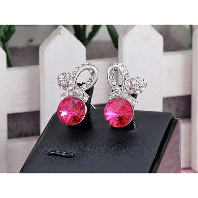 Women's Element Teardrop Abstract Infinity Symbol Sign Stud Earrings