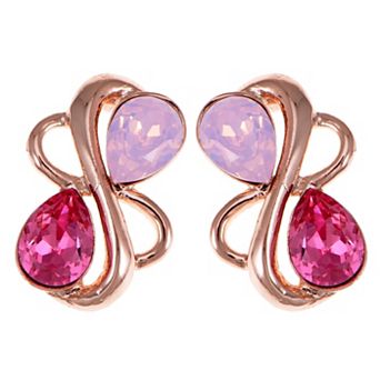 Women's Element Teardrop Abstract Infinity Symbol Sign Stud Earrings