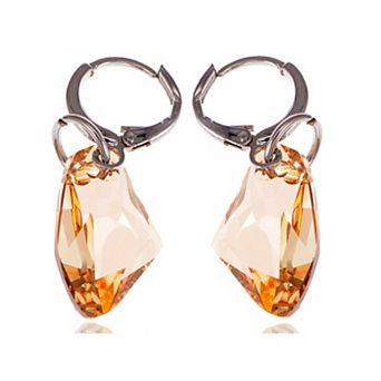 Women's Element Silver Light Topaz Colored Gem Dangle Earrings