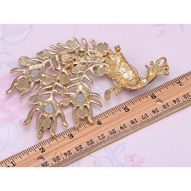 Women's Shine Peacock Bird Animal Brooch Pins