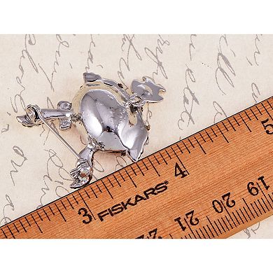 Women's Elements Fuchsia Bunny Brooch