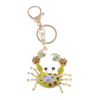 Women'sen Tone Crab Shaped Pendant Keychain