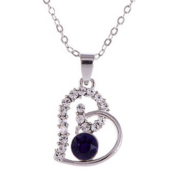Women's Light Peach Smoked Topaz Double Hearts Fruit Element Necklace
