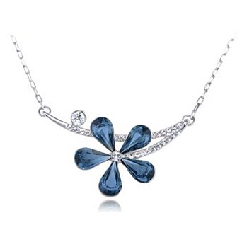 Women's Montana Asymmetrical Solo Fragile Daisy Element Necklace