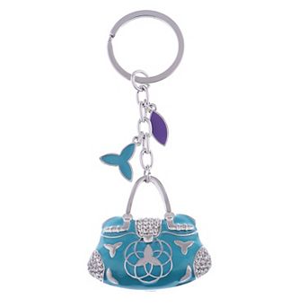 Women's Enamel Sky Ladies Designer Handbag Keychain