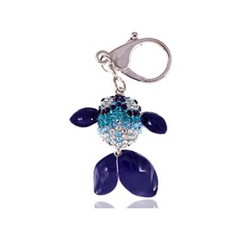 Women's Enamel Cartoon Jumping Flipper Fish Keychain