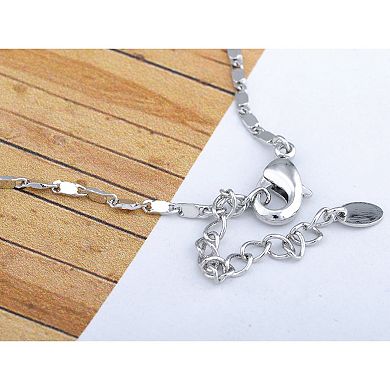 Women's Sapphire Ocean Floral Garden Element Earring Necklace Set