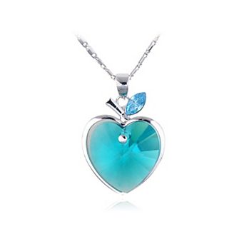 Women's Apple & Heart Pendant Necklace