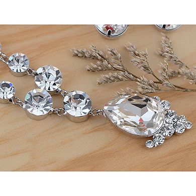 Women's Element Prismatic Bejewel Charm Earring Necklace Set