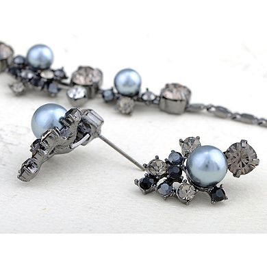 Women's Faux Pearls Necklace Earrings Set