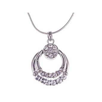 Women's Silver Elements Husk Hoop Essence Necklace