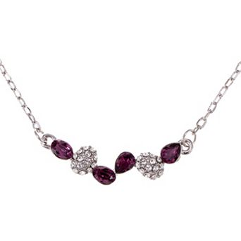 Women's Amethyst Elements Drops Through The Years Necklace