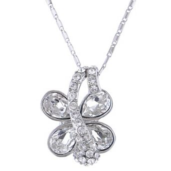 Women's Butterfly Pendant Silver D Birthday Best Girl Friend Necklace
