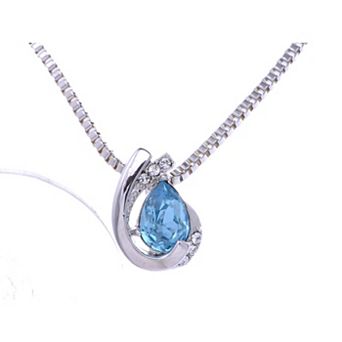 Women's Elements Aquamarine Bow Necklace