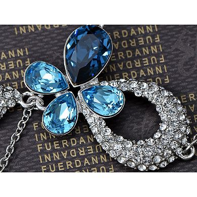 Women's Silver Teardrop Anniversary Necklace