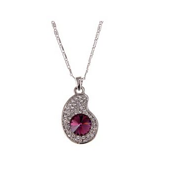 Women's Amethyst Elements Eggplant Center Necklace