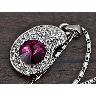 Women's Amethyst Elements Eggplant Center Necklace