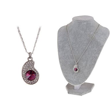 Women's Amethyst Elements Eggplant Center Necklace