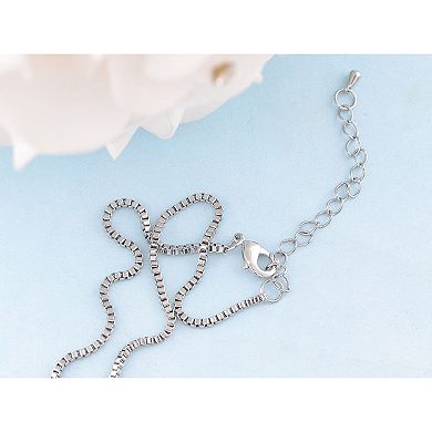 Women's Element Encrusted Classic Bow Pendant Necklace