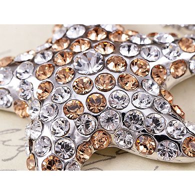 Women's Light Peach Silver Elements Starfish Necklace