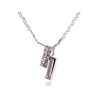 Women's Elements Silver Two Bars Esque Necklace