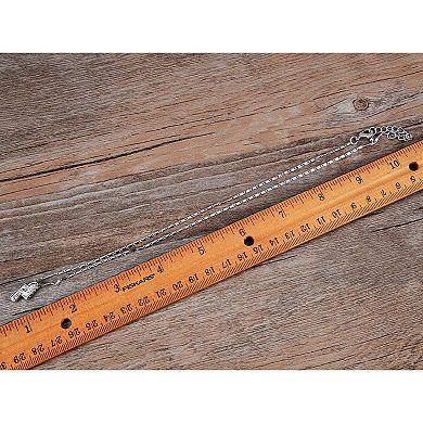 Women's Elements Silver Two Bars Esque Necklace
