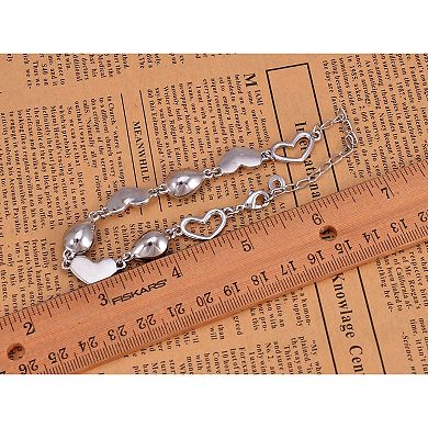 Women's Elements Aquamarine Teardrop Leaves Link Bracelet