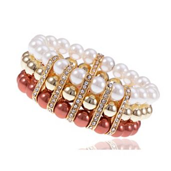 Women's Frost Pearl Beaded Accented Bracelet