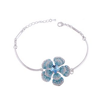 Women's Gigantic Flower Blossom Element Bracelet Bangle