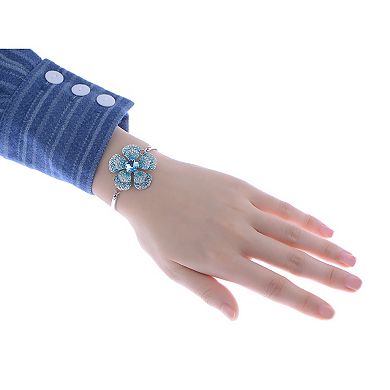 Women's Gigantic Flower Blossom Element Bracelet Bangle