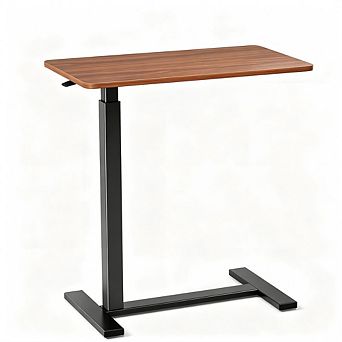 YIORTWO Adjustable Rolling Bedside Table Mobile Laptop Desk with Wheels