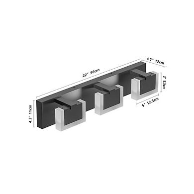3-Light Modern LED Vanity Light, Dimmable, Waterproof Bathroom Wall Light