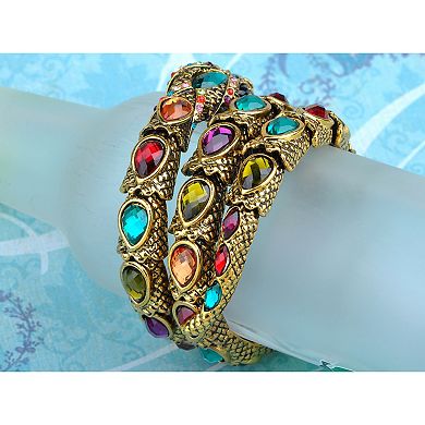 Women's Egyptian Snake Stretchable Cuff Wrap Bracelet