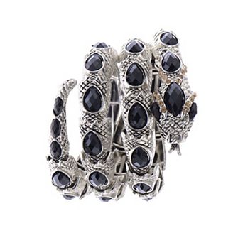 Women's Egyptian Snake Stretchable Cuff Wrap Bracelet
