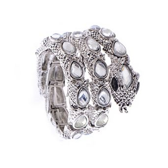 Women's Egyptian Snake Stretchable Cuff Wrap Bracelet