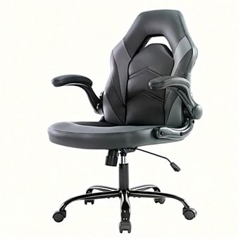 YIORTWO PU Leather Gaming Chair Ergonomic Swivel Office Chair with Lumbar Support