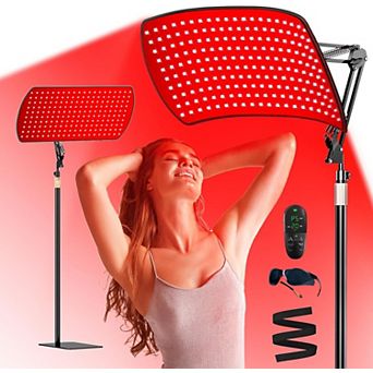 Red Light Therapy Lamp, 10-in-1 Convertible Wearable Belt for Body & Face, Portable Home Device