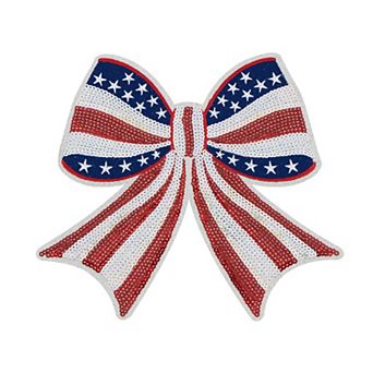 Sequin Flag Iron On Patch Glitter Craft Sewing Embroidery Clothing Patch Decoration
