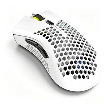 2.4G Wireless Lightweight Rechargeable Gaming Mouse,Honeycomb Hollow Shell, RGB 5 Modes Lighting