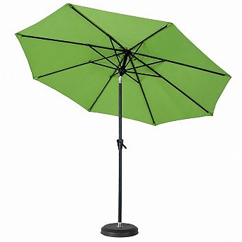 Outdoor Patio Market Table Umbrella with Push Button Tilt and Crank 9 ft Canopy