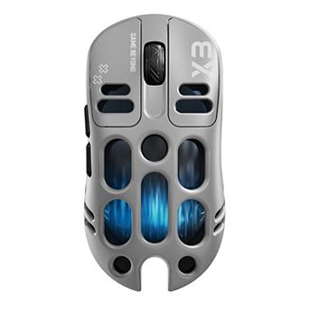 3-Mode Wired 2.4G Bluetooth 5.1 Lightweight Gaming Mouse,RGB Streamer Lights,Rechargeable Mice