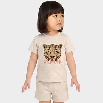 Wild Thang Cheetah - Toddler Crew Shorts Set