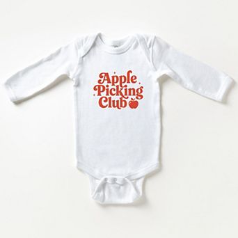 Apple Picking Club Stars - Infant Long Sleeve Bodysuit