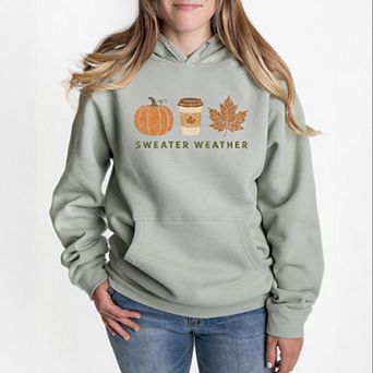 Sweater Weather Coffee Cup - Women's Graphic Hoodie