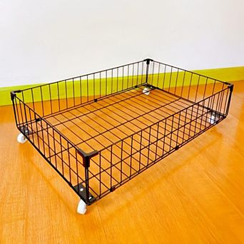 Larger Under Bed Storage Rolling Drawer With Wheels Open Design Large Capacity