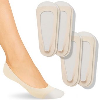 4-Pack Non Slip Low Cut No Show Socks For Men And Women