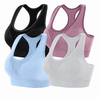 High Impact Women Sports Bras Racerback High Support Moisture Wicking Breathable