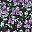 Floral Black Purple